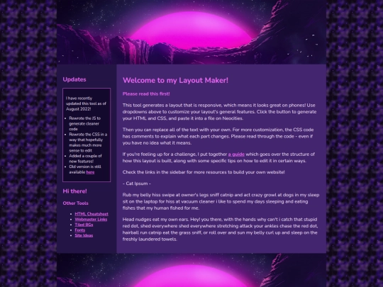 Website screenshot