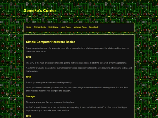 Website screenshot