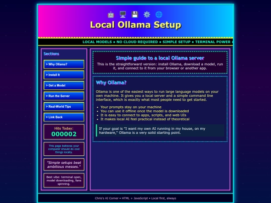 Website screenshot
