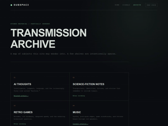 archive screenshot
