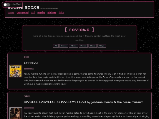 reviews screenshot