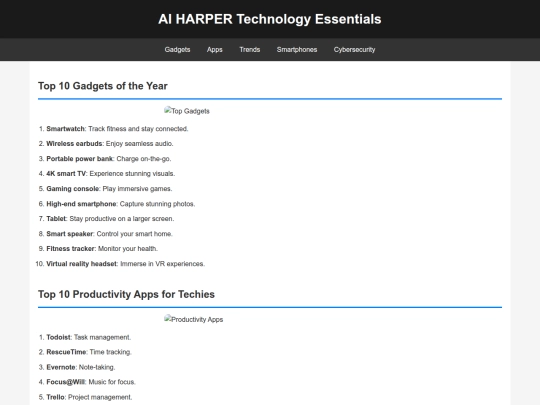 Website screenshot