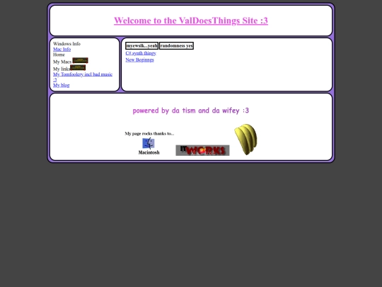HTML/tomfoolery screenshot