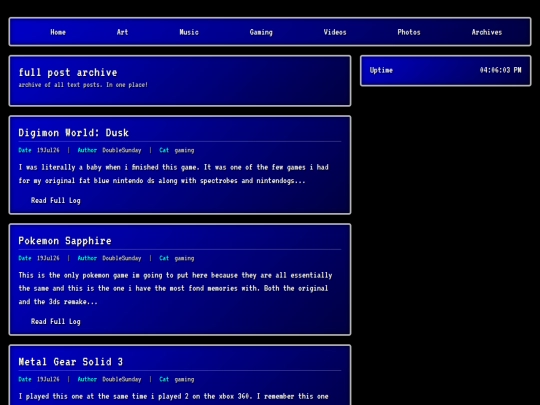 archives screenshot