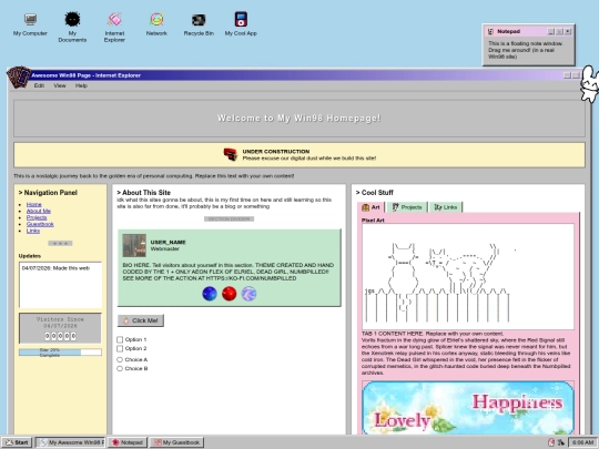 Website screenshot