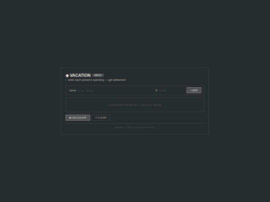 utilities/splitter screenshot