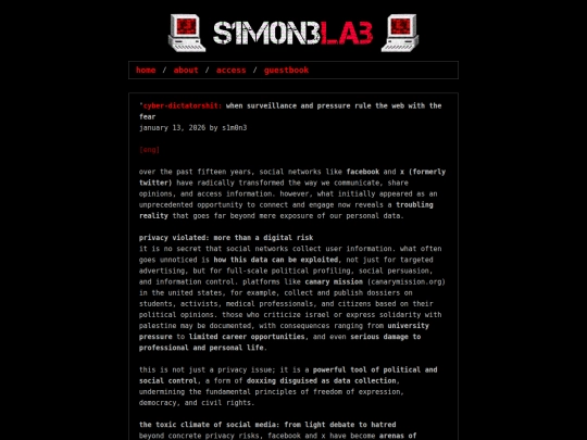 Website screenshot