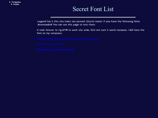 fonts screenshot