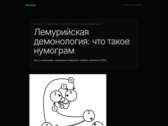 numogramma screenshot