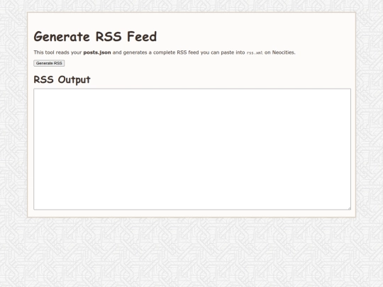 rss screenshot
