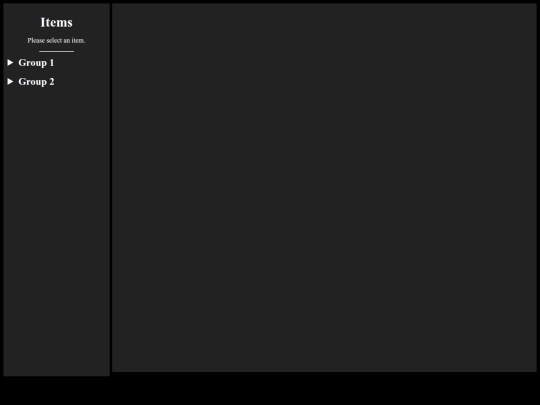 projects/selector screenshot