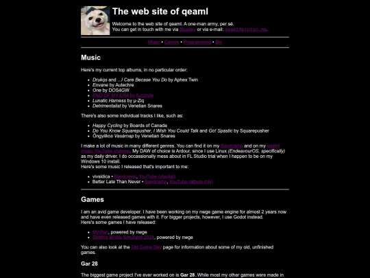 Website screenshot