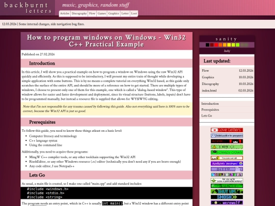 Website screenshot