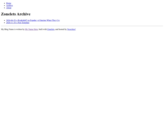 zonelets/archive screenshot