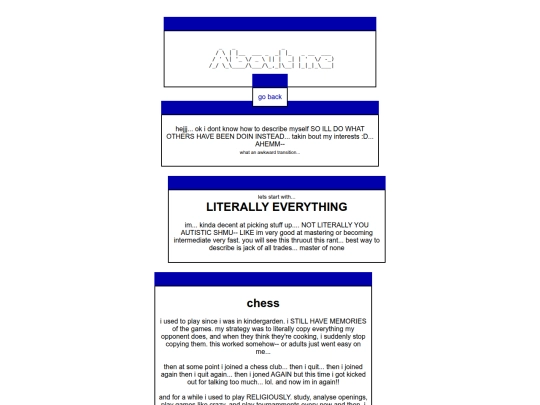 aboutme screenshot