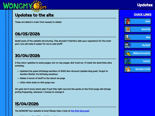 updates screenshot