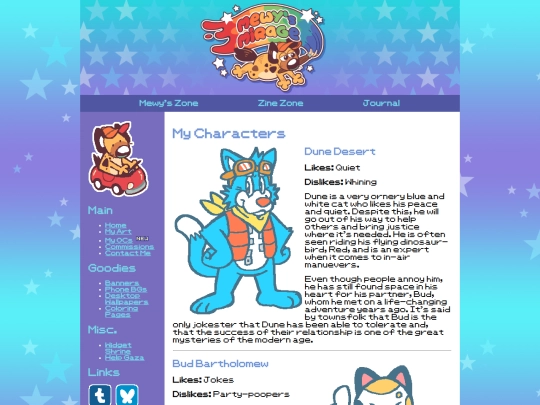 Characters screenshot