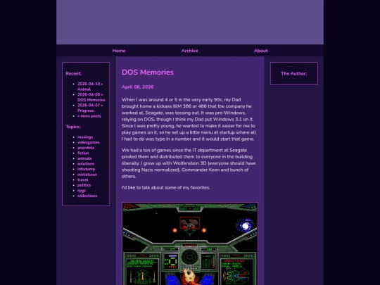Website screenshot