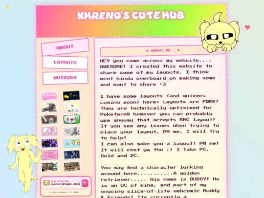 layouts screenshot