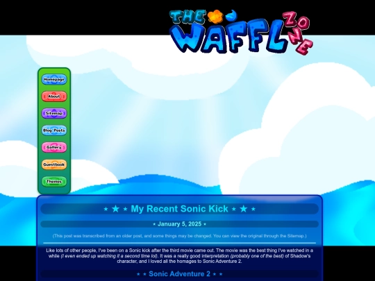 blog_posts/2025-01-05-My-Recent-Sonic-Kick screenshot
