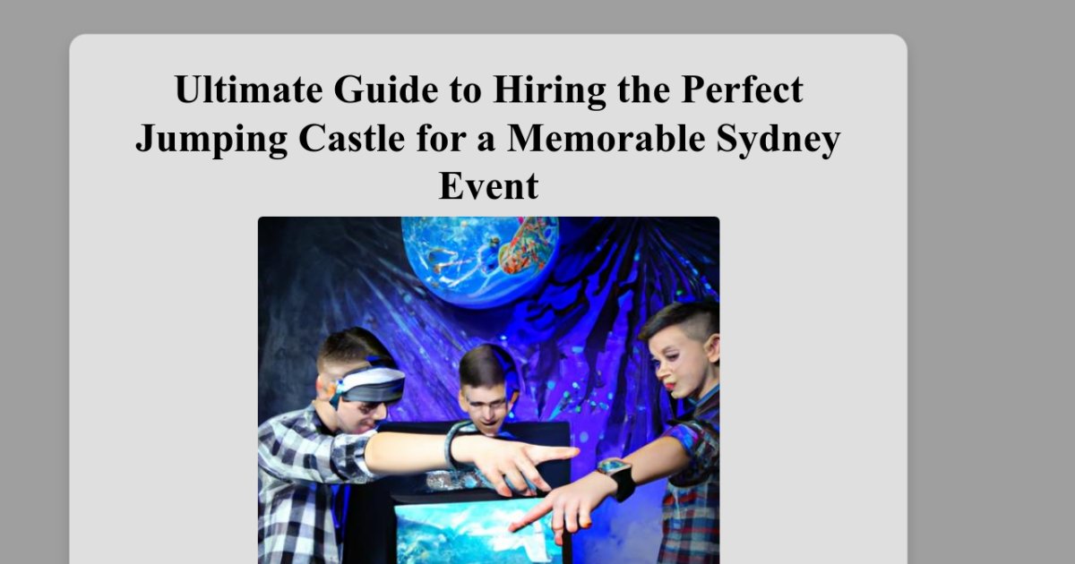 Kids Jumping Castles for Hire