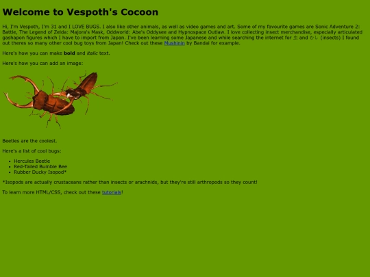 Website screenshot