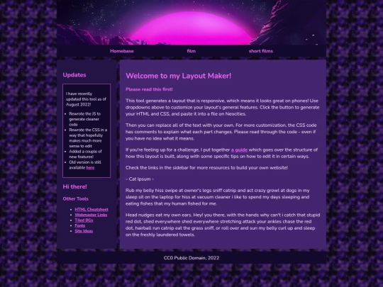 Website screenshot