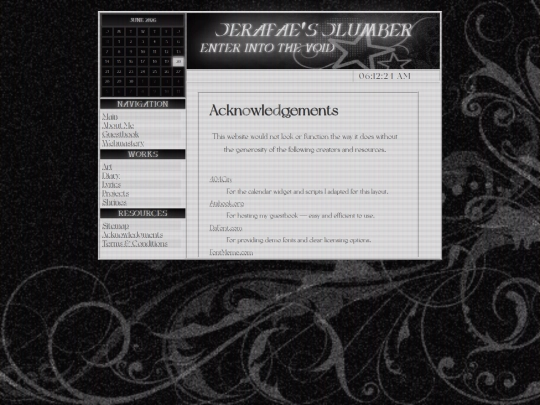 acknowledgments screenshot