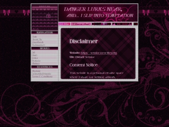 disclaimer screenshot