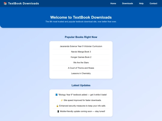 Website screenshot