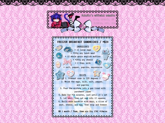 menu screenshot