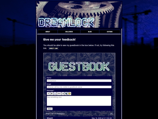 guestbook screenshot