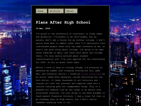 Website screenshot