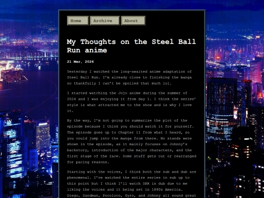 Website screenshot