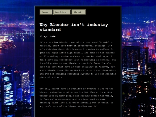 Website screenshot