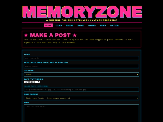 Website screenshot