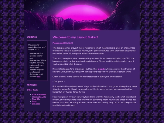 Website screenshot