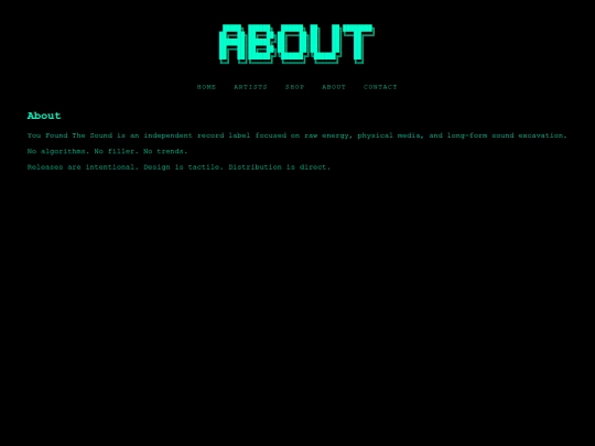 Website screenshot