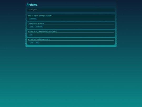 articles/article-list screenshot