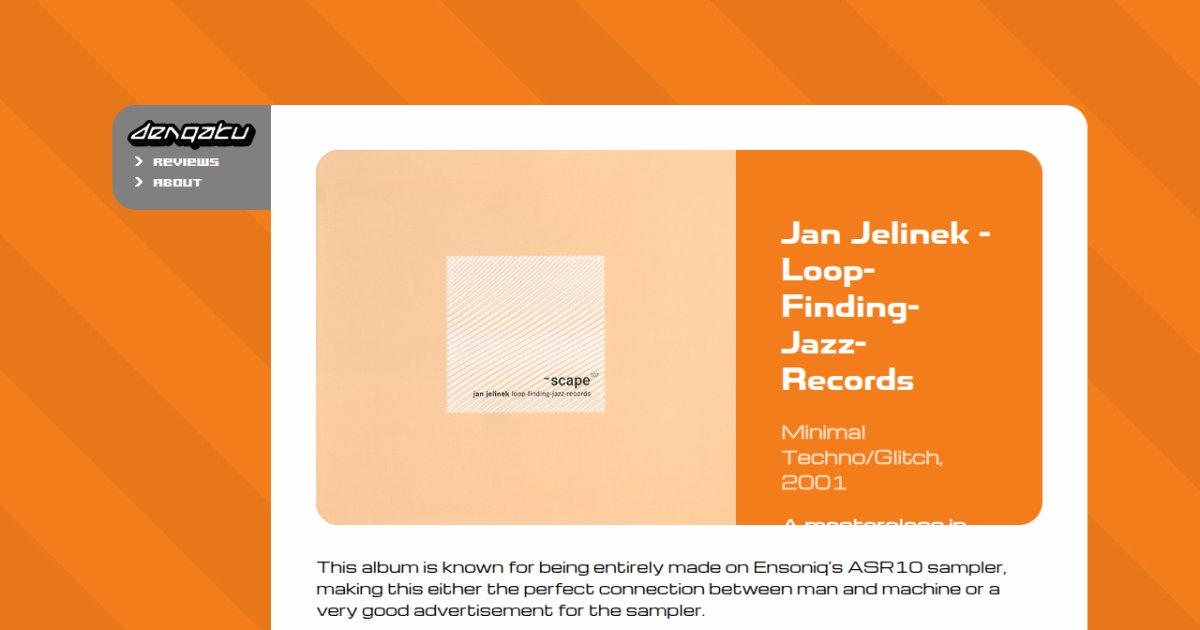 Review] Jan Jelinek - Loop-Finding-Jazz-Records