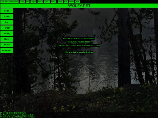 Website screenshot