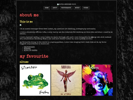 Website screenshot