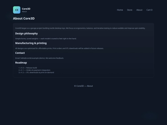 Website screenshot