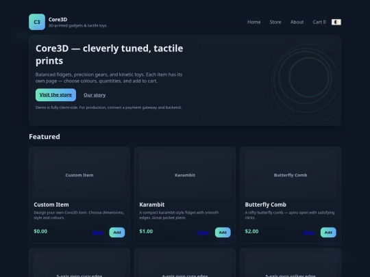 Website screenshot