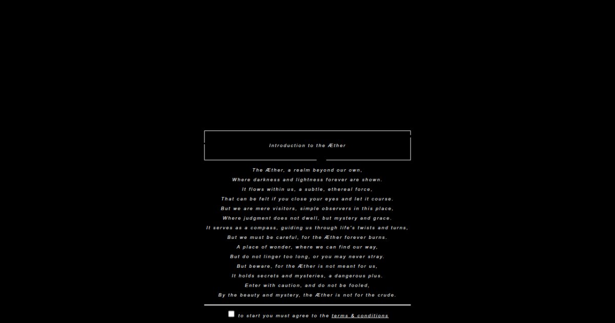 æther Introduction