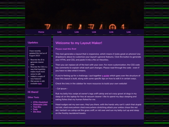 Website screenshot