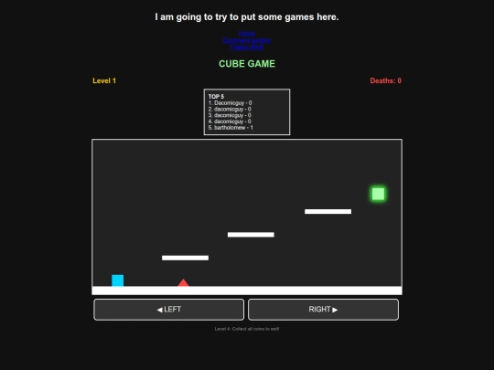 Games screenshot