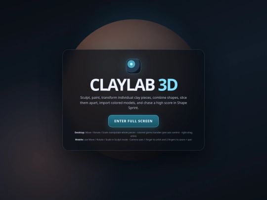 ClayLab_3D_ClayStudio_Manipulation screenshot