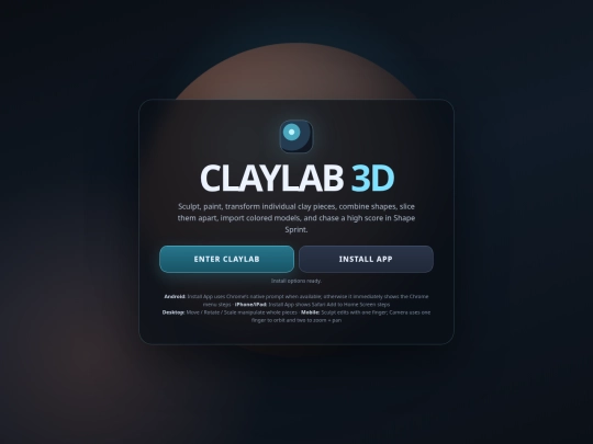 Claylab screenshot