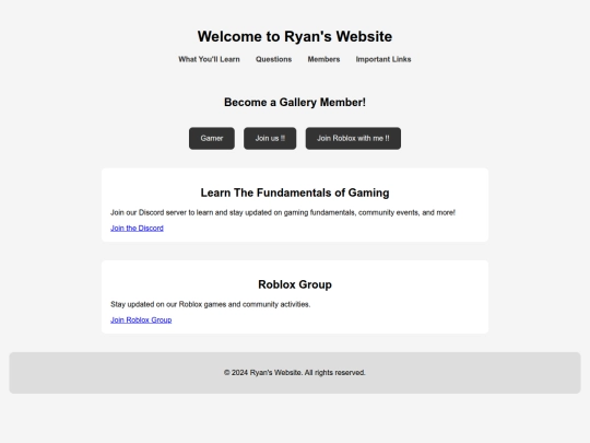 Website screenshot